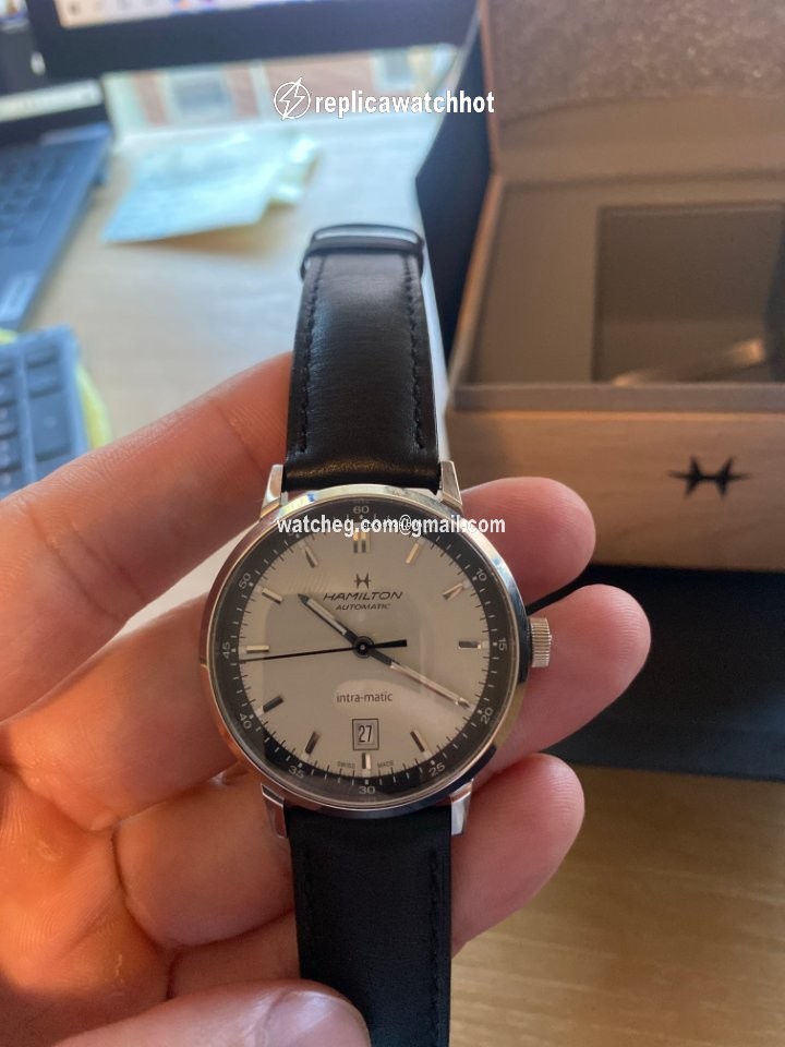 Hamilton Intra-Matic Mens watch Unisex Automatic Steel H38425720 3