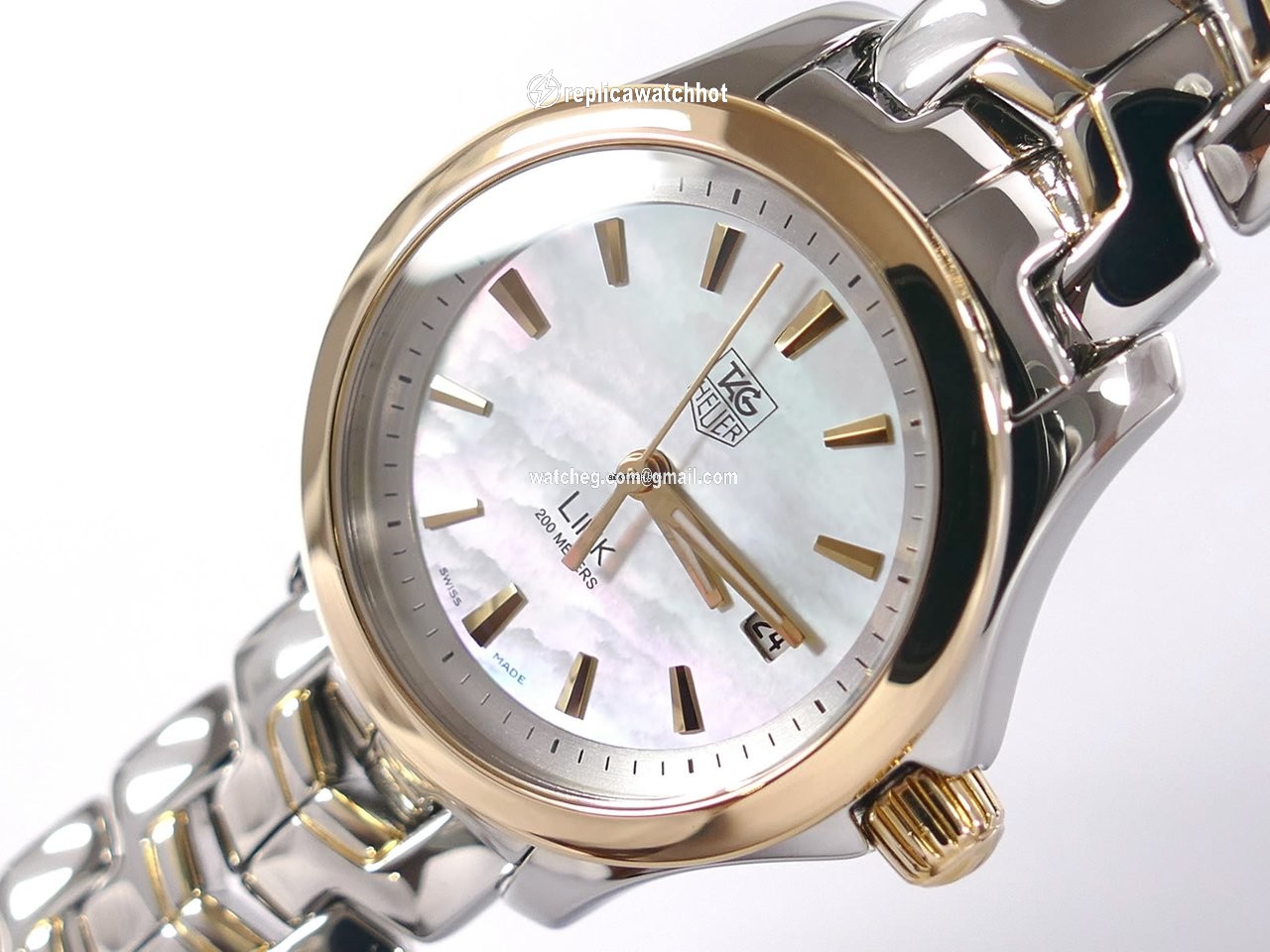 TAG Heuer Link Lady Womens watch Quartz Gold Steel WJF1352.BB0581 3