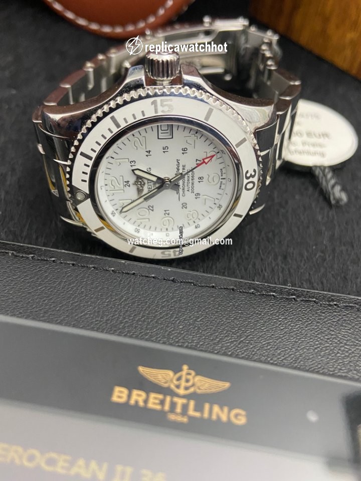 Breitling Superocean II 36 Womens watch Automatic Steel A17312D2 A775-179A 3