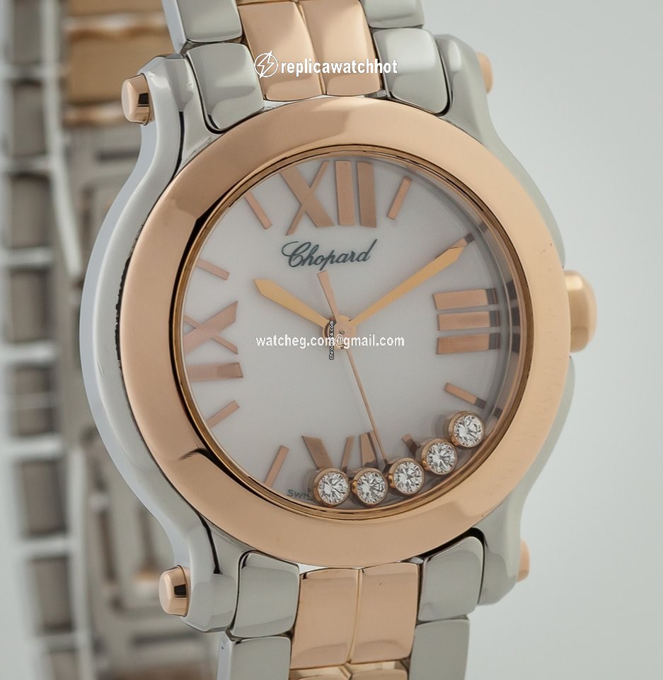 Chopard Happy Sport Womens watch Quartz Gold Steel 278509-6003 3
