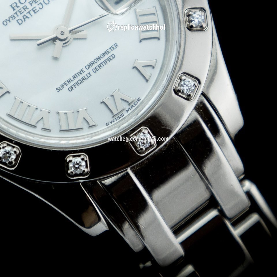 Rolex Lady-Datejust Pearlmaster Mens watch Unisex White gold Automatic 80319 3