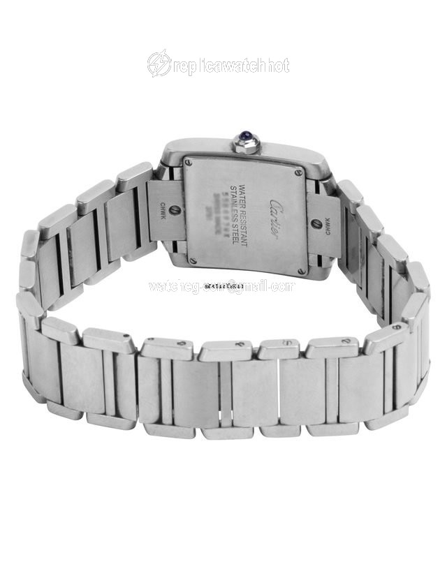 Cartier Tank Francaise Mens watch Unisex Quartz Steel WE110007 3