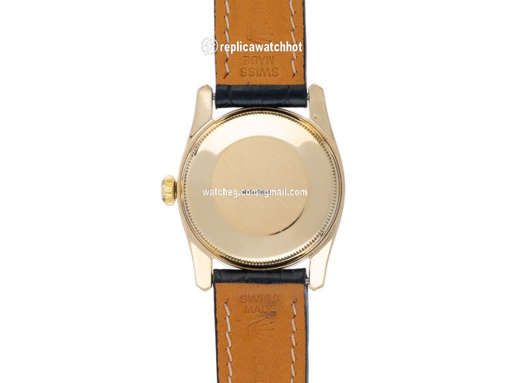 Rolex Oyster Perpetual 34 Mens watch Unisex Yellow gold Automatic 6090 3