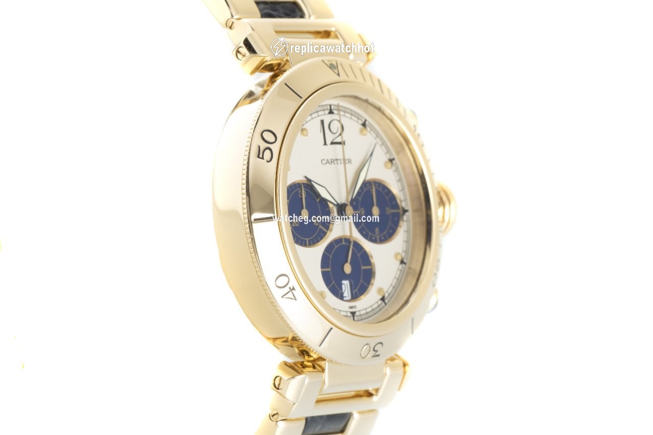 Cartier Pasha Mens watch Unisex Quartz Yellow gold 30009 3
