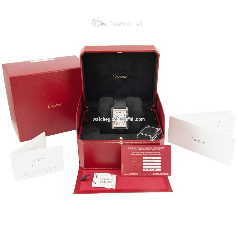 Cartier Tank Solo Mens watch Unisex Automatic Steel WSTA0029 3