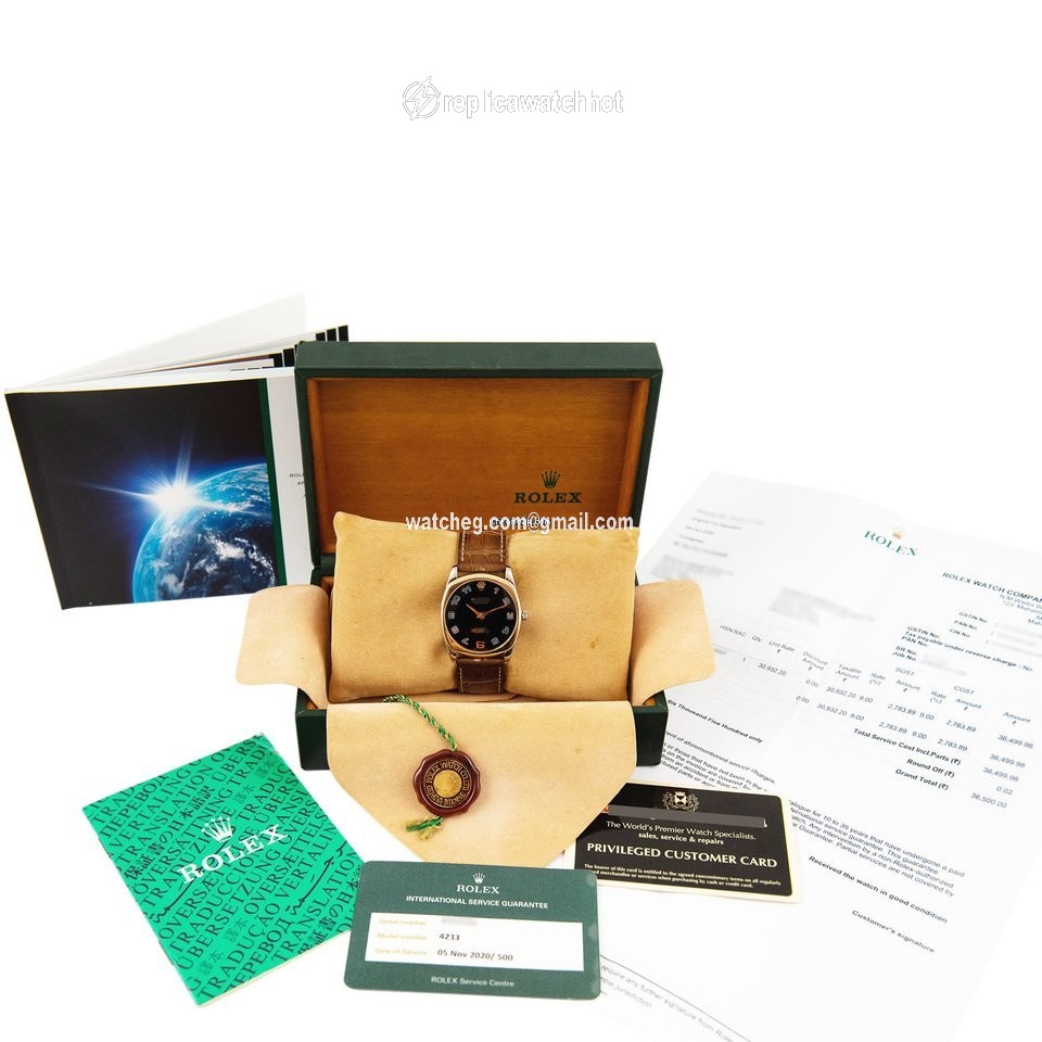 Rolex Cellini Danaos Mens watch Unisex Rose gold Manual winding 4233 3