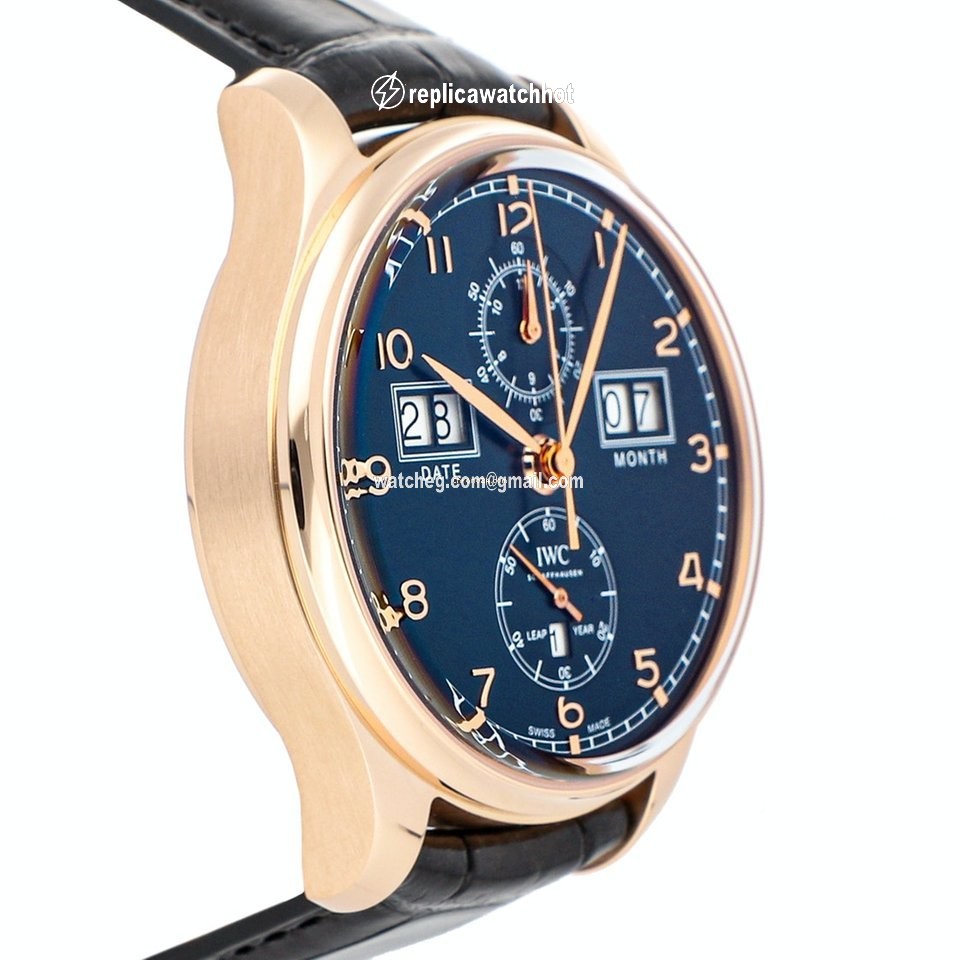 IWC Portuguese Perpetual Calendar Digital Date-Month Mens watch Unisex Automatic Rose gold IW3972-04 3