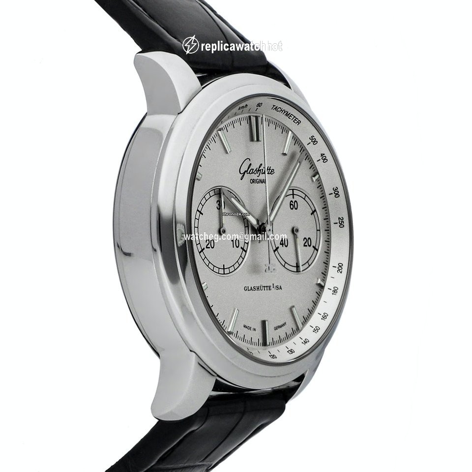 Glashtte Original Senator Chronograph XL Mens watch Unisex Automatic Steel 39-34-21-42-04 3