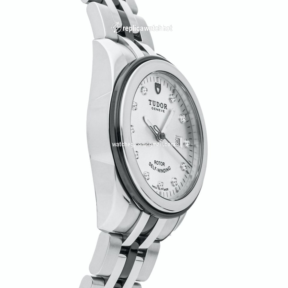 Tudor Glamour Date Womens watch Automatic Steel 53010N SLV DI BRC 3