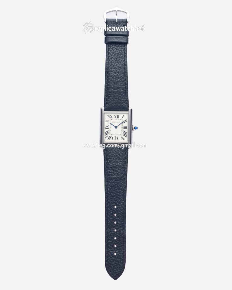 Cartier Tank Mens watch Unisex Quartz Steel 4323 3