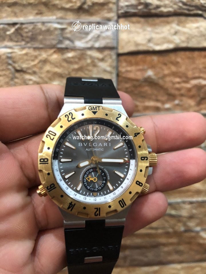 Bulgari Diagono Mens watch Unisex Automatic Yellow gold GMT 40 G 3