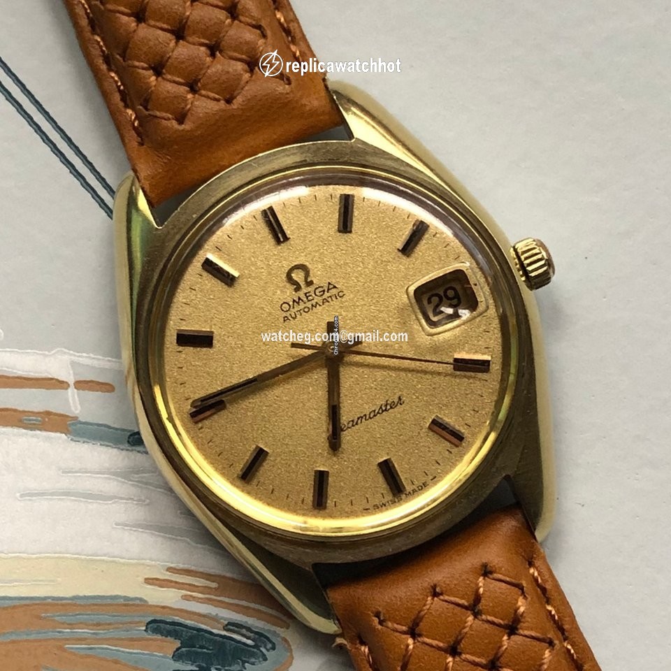 Omega Seamaster Mens watch Unisex Automatic Gold Steel 166.067 3
