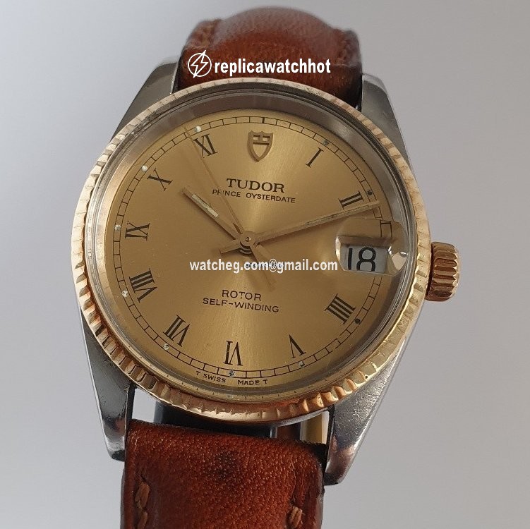 Tudor Prince Oysterdate Mens watch Unisex Automatic Gold Steel 75403 3