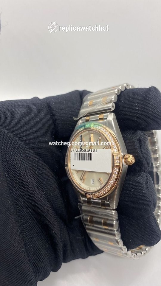 Breitling Chronomat Womens watch Quartz Gold Steel U77310591A1U1 3