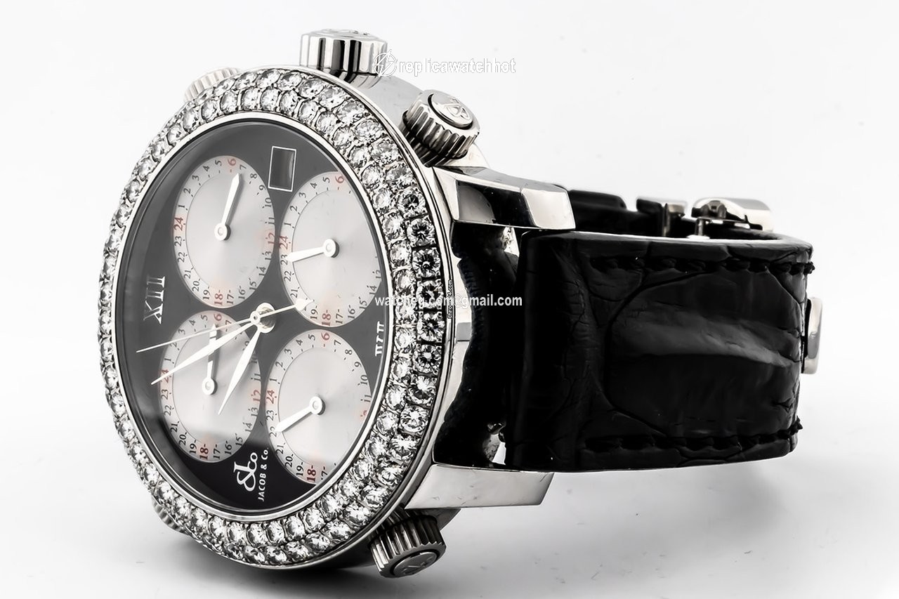 Jacob & Co. Five Time Zone Mens watch Unisex Automatic Steel H 24 3