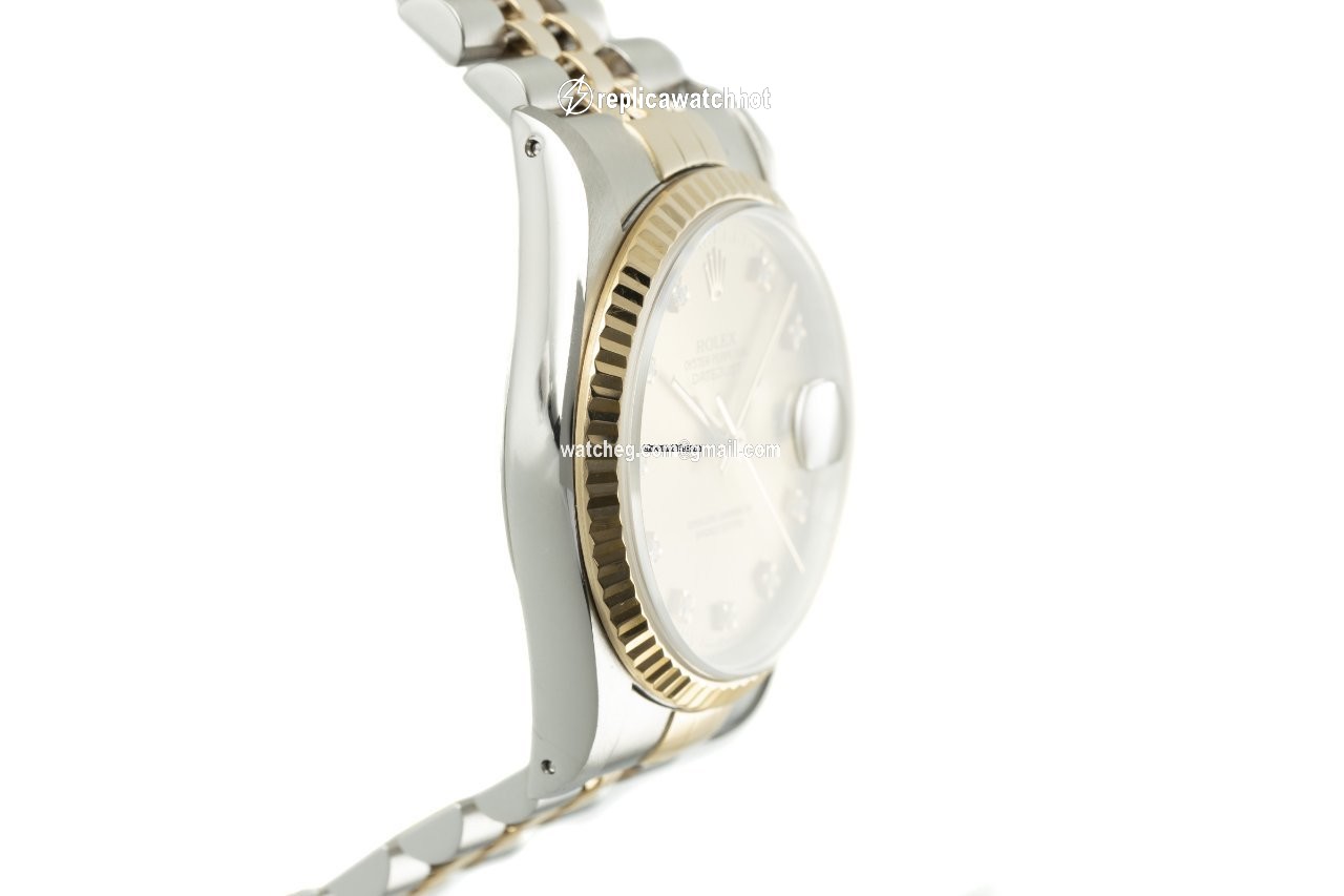 Rolex Datejust 36 Mens watch Unisex Gold Steel Automatic 16233 3