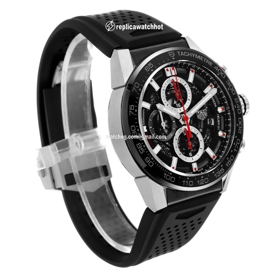 TAG Heuer Carrera Calibre HEUER 01 Mens watch Unisex Automatic Steel CAR201V.BA0714 3