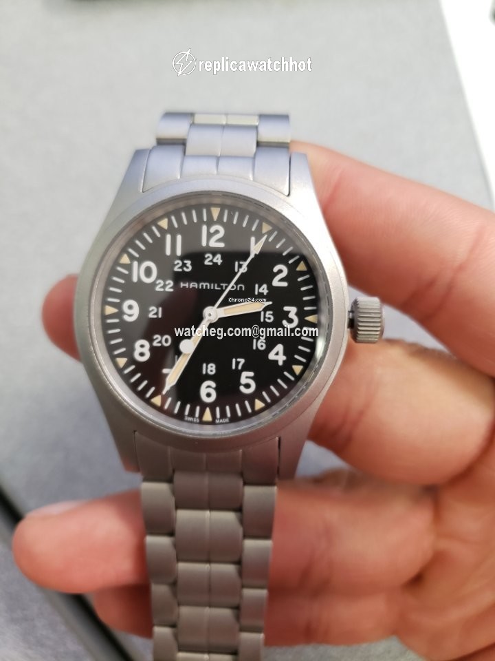 Hamilton Khaki Field Mens watch Unisex Manual winding Steel H69439131 3