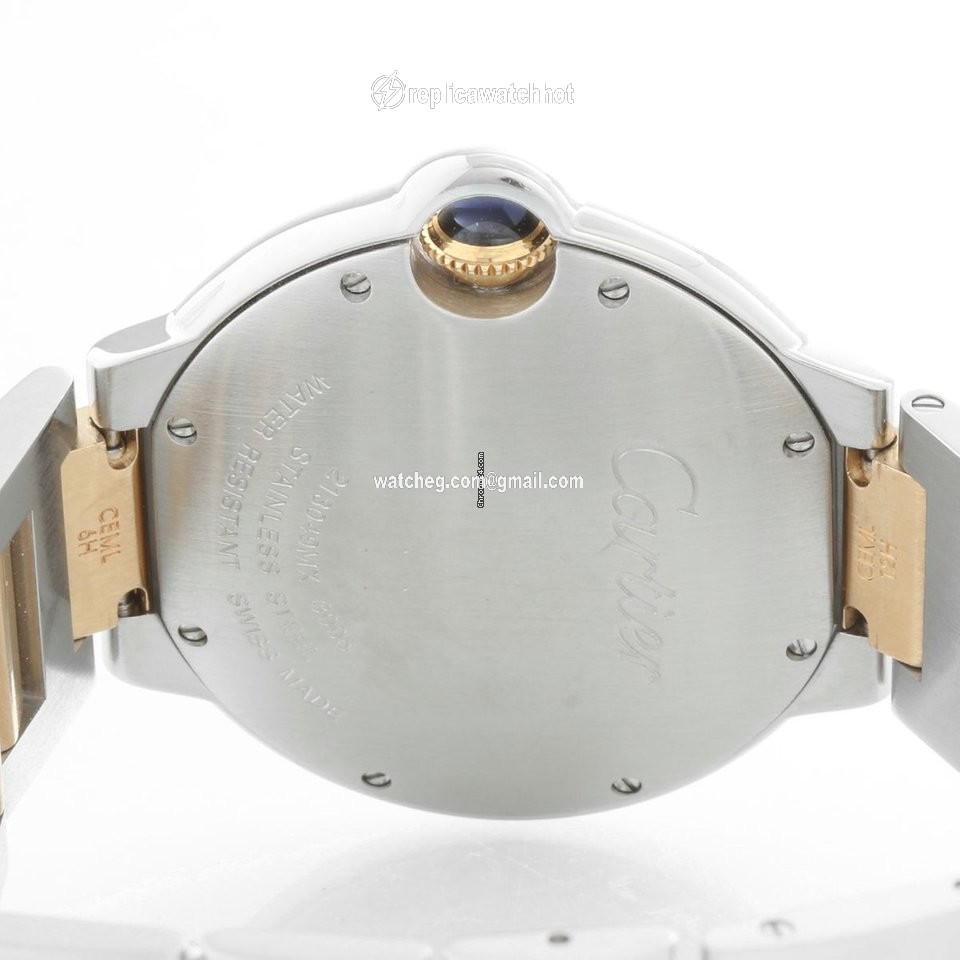 Cartier Ballon Bleu 36mm Mens watch Unisex Quartz Steel W69008Z3 3005 3