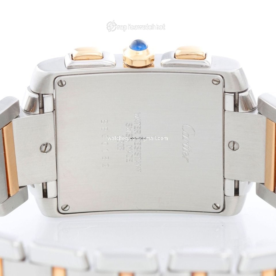 Cartier Tank Francaise Mens watch Unisex Quartz Gold Steel CRW51004Q4 3
