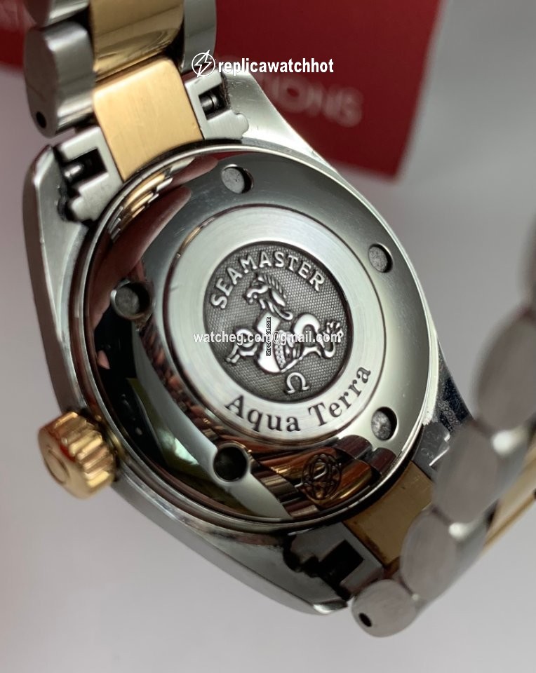 Omega Seamaster Aqua Terra Womens watch Automatic Gold Steel 2373.70.00 3
