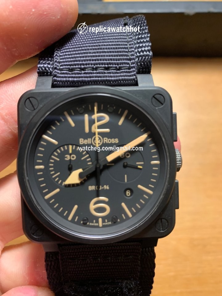Bell & Ross BR 03-94 Chronographe Mens watch Unisex Automatic Steel BR0394-HERITAGE 3