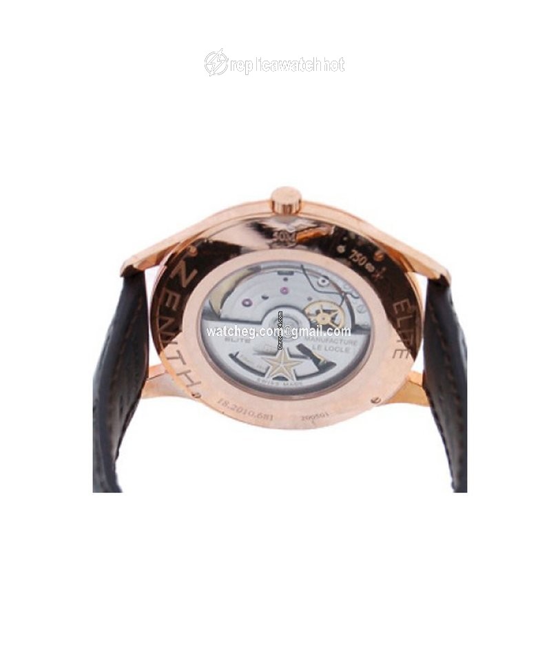 Zenith Elite Ultra Thin Mens watch Unisex Automatic Rose gold 18201068101C498 3