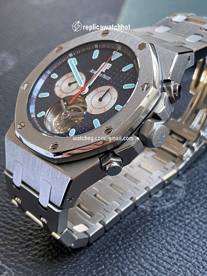 Audemars Piguet Royal Oak Tourbillon Mens watch Unisex Manual winding Steel 25977ST.OO.1205ST.01 3