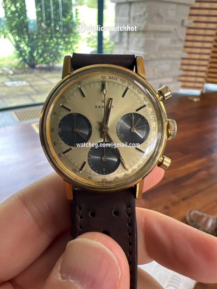 Zenith Mens watch Unisex Manual winding Gold Steel 146-HP 3