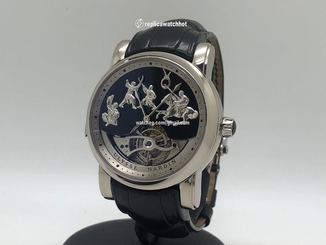 Ulysse Nardin Genghis Khan Mens watch Unisex Manual winding White gold 780-88 3