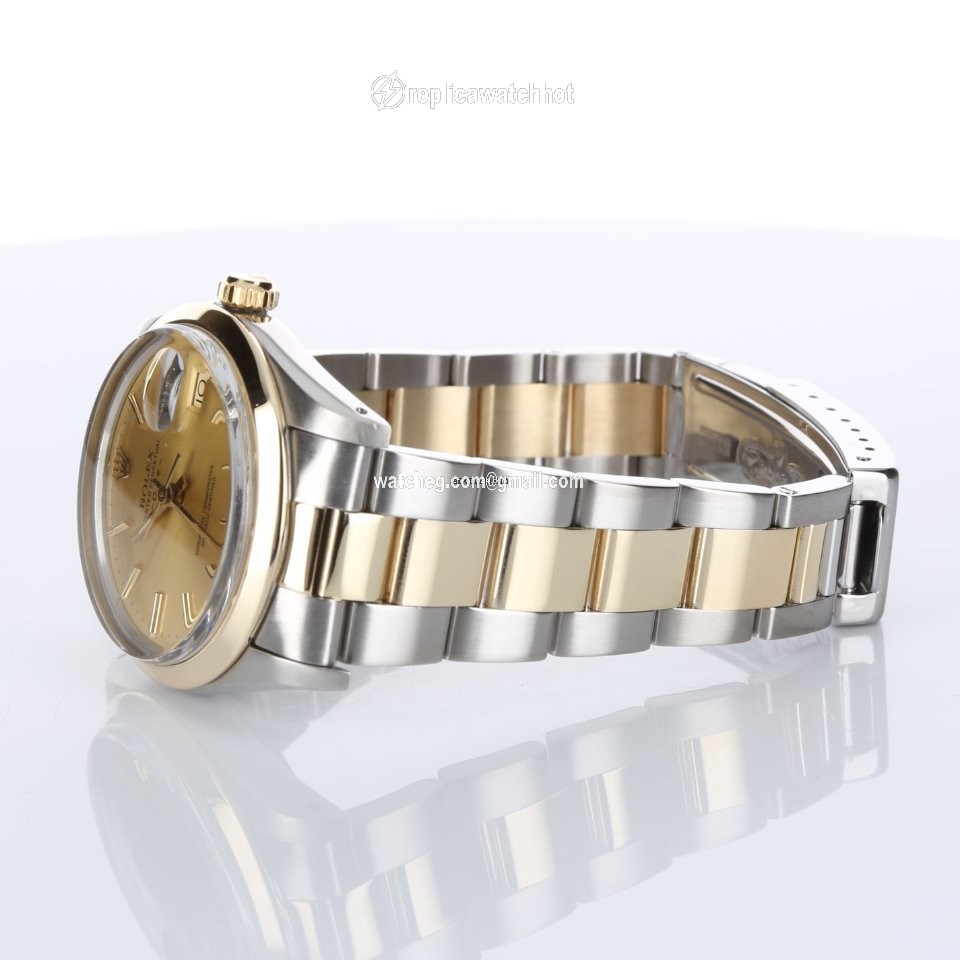 Rolex Oyster Perpetual Date Gold Steel 15003 3