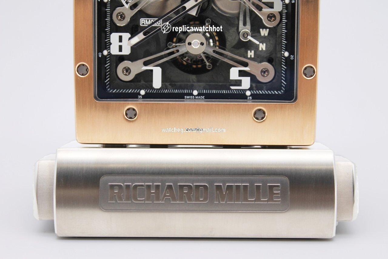 Richard Mille Mens watch Unisex Manual winding Rose gold RM 020 3