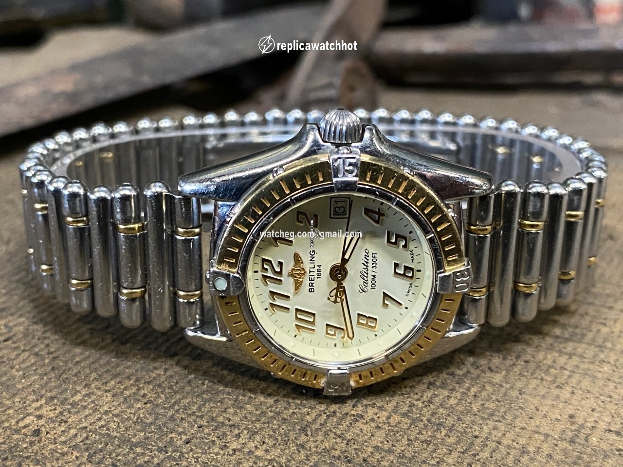 Breitling Callistino Womens watch Quartz Gold Steel D52345 3
