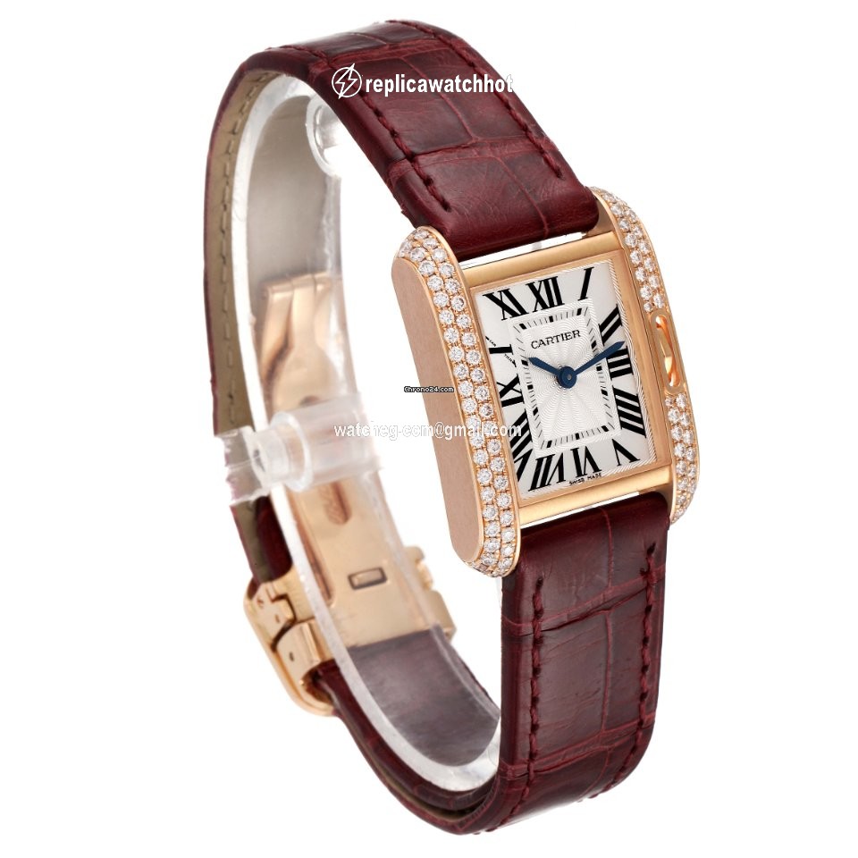 Cartier Tank Anglaise Womens watch Quartz Rose gold WT100013 3