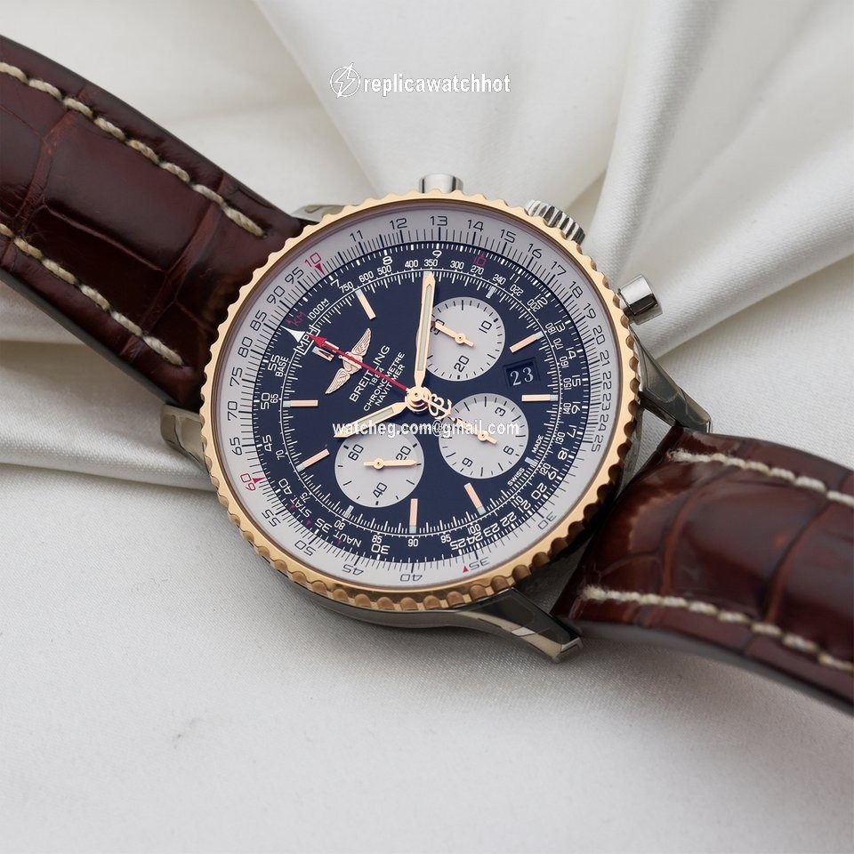 Breitling Navitimer 01 (46 MM) Mens watch Unisex Automatic Gold Steel UB012721 BE18 3