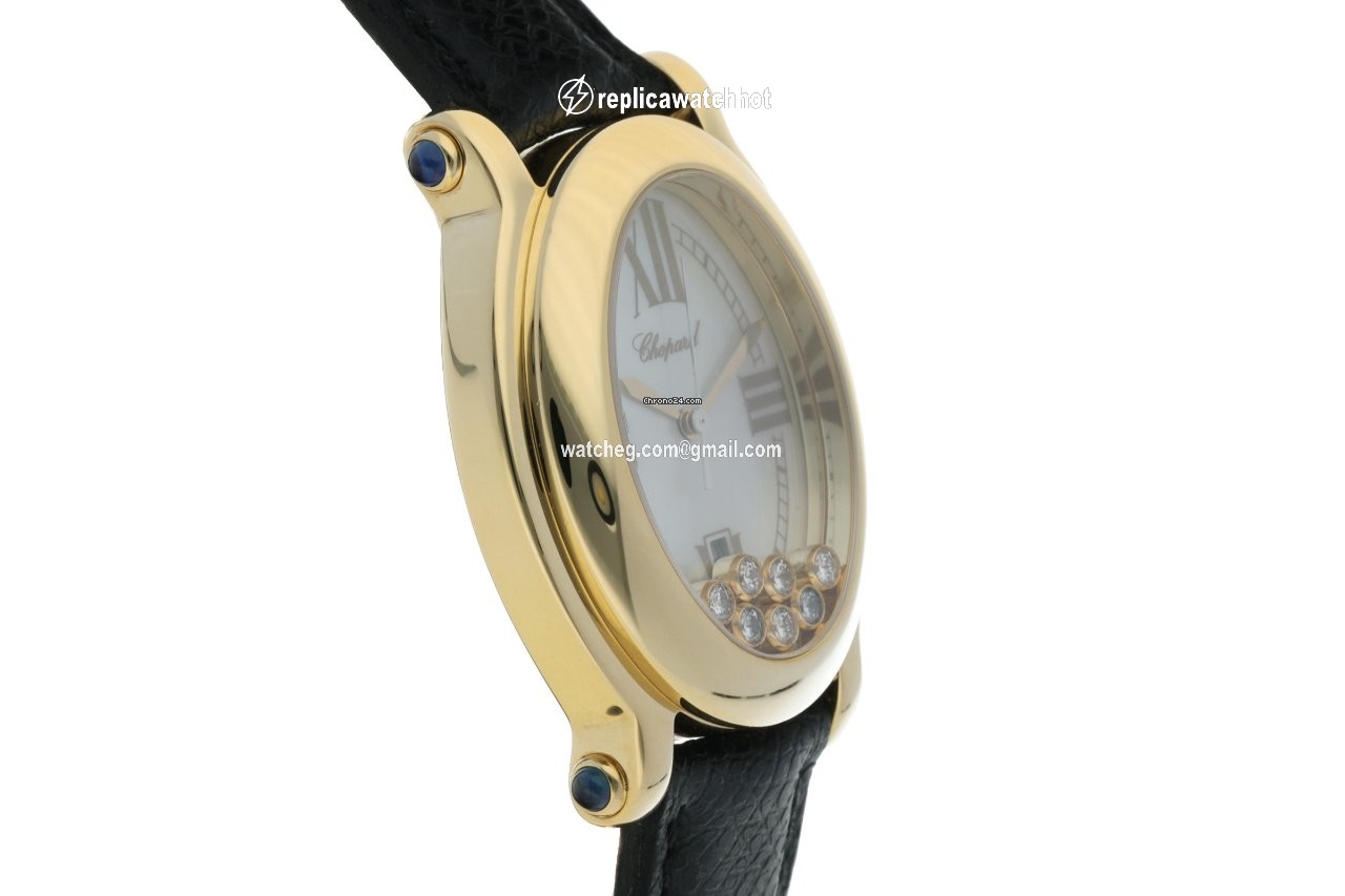 Chopard Happy Sport Womens watch Quartz Yellow gold 27 7000-23 3