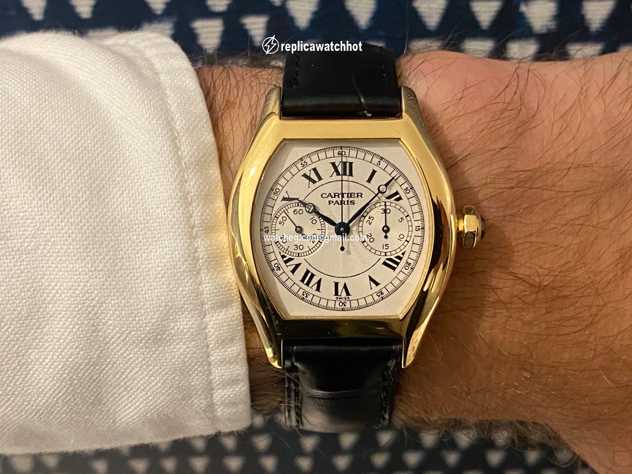 Cartier Tortue Mens watch Unisex Manual winding Yellow gold 2356 3