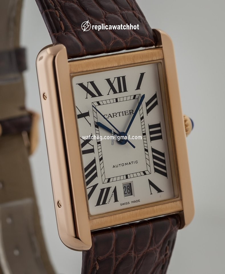 Cartier Tank Solo Mens watch Unisex Automatic Rose gold W5200026 3