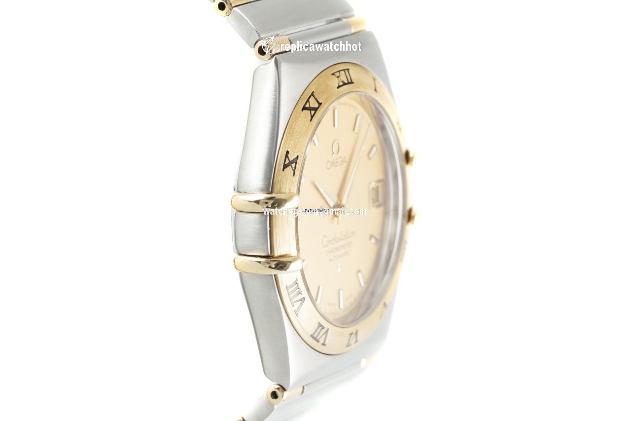Omega Constellation Mens watch Unisex Automatic Gold Steel 1302.10.00 3