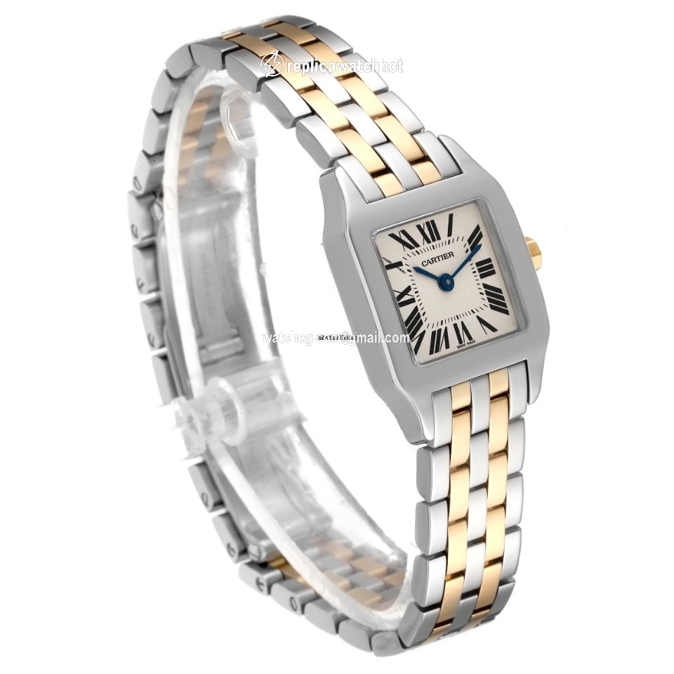 Cartier Santos Demoiselle Womens watch Quartz Gold Steel W25066Z6 3