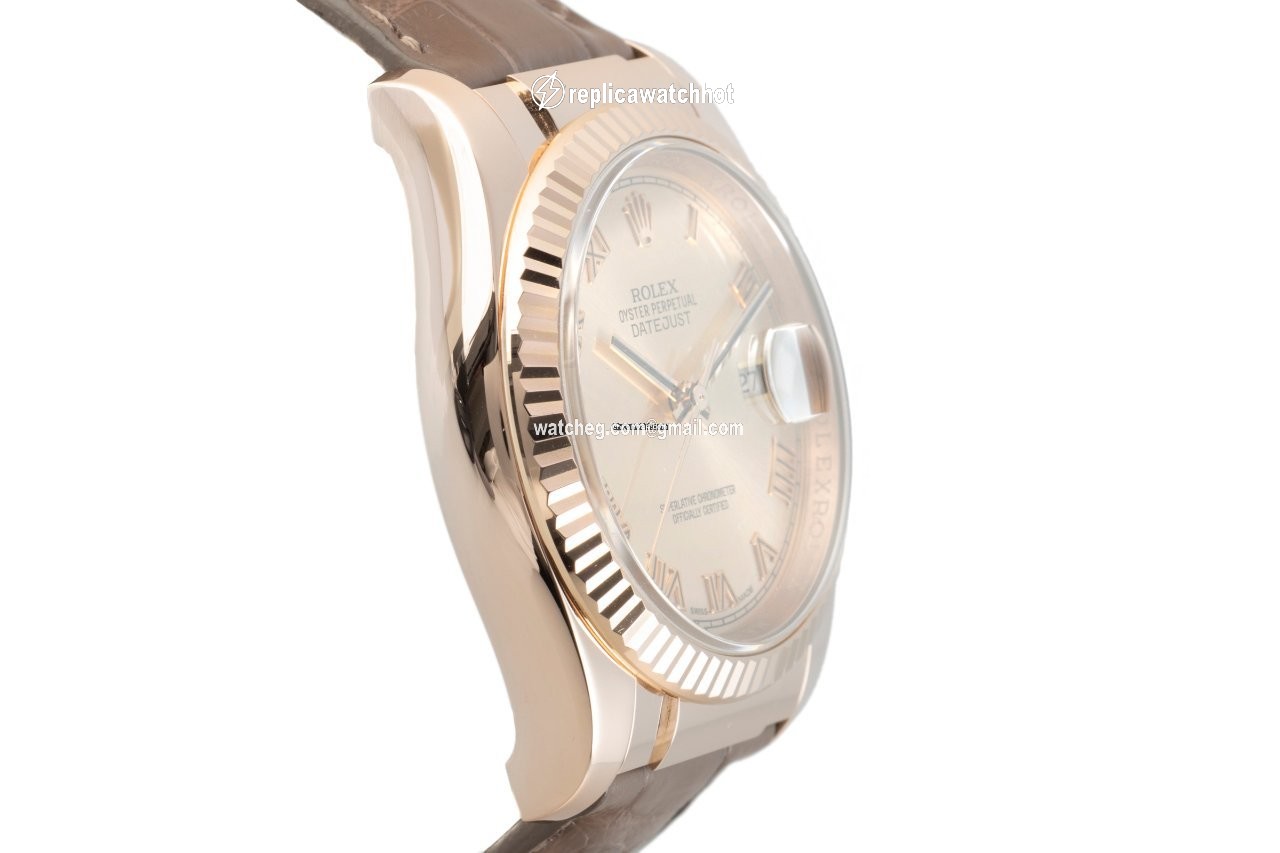 Rolex Datejust 36 Mens watch Unisex Red gold Automatic 116135 3