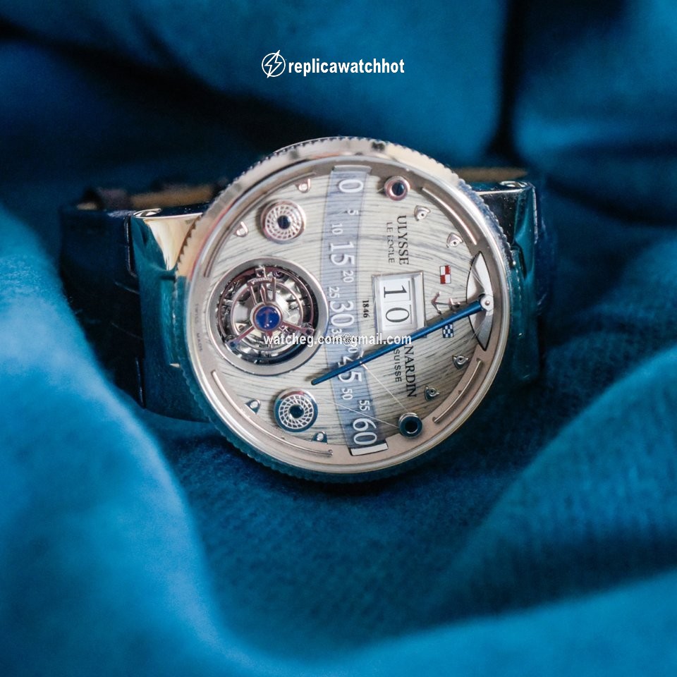 Ulysse Nardin Marine Grand Deck Mens watch Unisex Manual winding White gold 6300-300 3