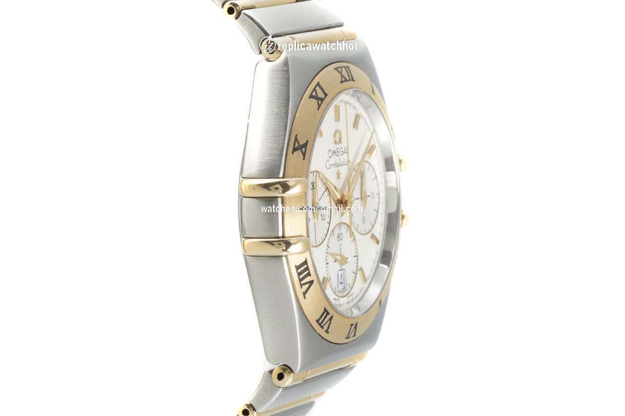 Omega Constellation Mens watch Unisex Quartz Gold Steel 386.1201 3