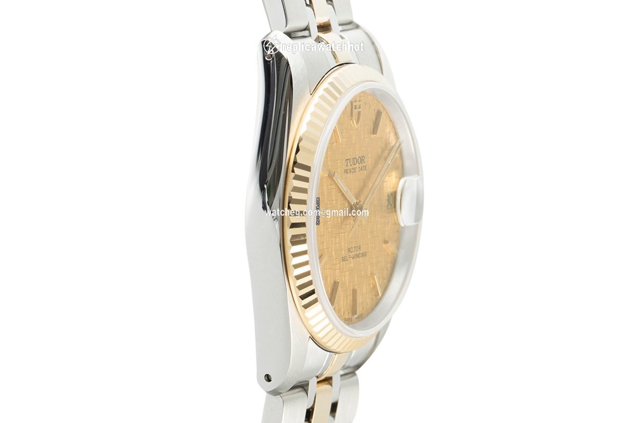 Tudor Prince Date Mens watch Unisex Automatic Gold Steel 74033 3
