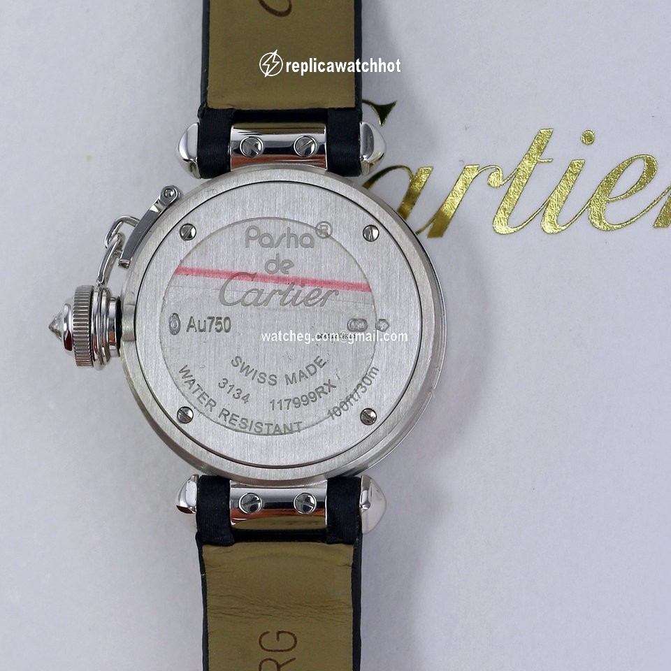 Cartier Pasha Womens watch Quartz White gold wj124027 3