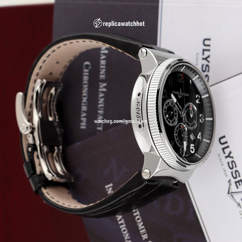 Ulysse Nardin Marine Chronograph Mens watch Unisex Automatic Steel 1503-150 62 3