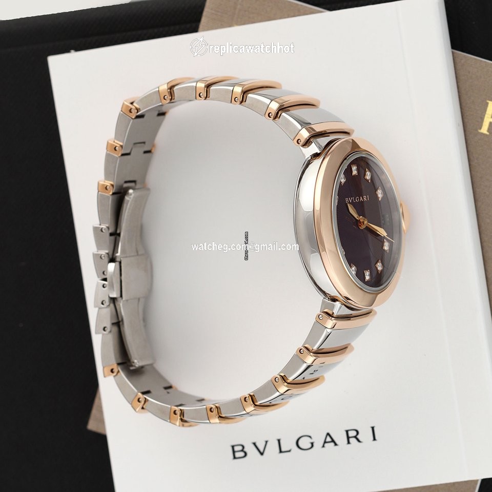 Bulgari Lucea Womens watch Automatic Gold Steel 102497 3