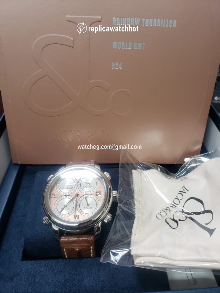 Jacob & Co. Five Time Zone Mens watch Unisex Automatic Steel H24SSG 3