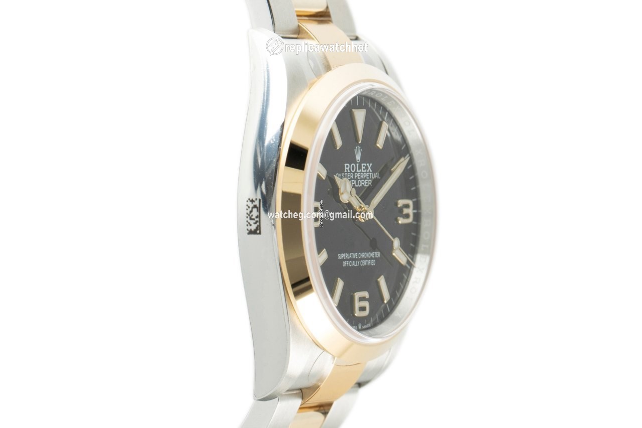 Rolex Explorer Mens watch Unisex Gold Steel Automatic 124273 3