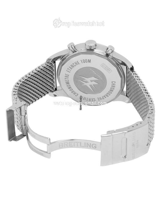 Breitling Transocean Chronograph Unitime Mens watch Unisex Automatic Steel AB0510U0.A732.152A 3